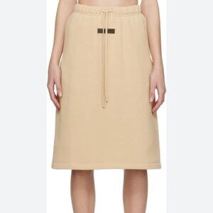 Fear of God ESSENTIALS Blue Drawstring Midi Skirt Beige Size Medium
